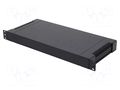 Enclosure: rack mounting; Standard: 19"; 1U; black; Z: 43mm; X: 431mm GAINTA G17081UBK