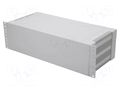Enclosure: rack mounting; Standard: 19"; 3U; grey; Z: 129mm; X: 431mm GAINTA G17083UG