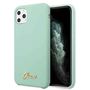 Guess GUHCN58LSLMGG iPhone 11 Pro green/green hard case Silicone Vintage Gold Logo, Guess 3700740471869 3700740471869