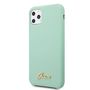 Guess GUHCN65LSLMGG iPhone 11 Pro Max green/green hard case Silicone Vintage Gold Logo, Guess 3700740471883 3700740471883