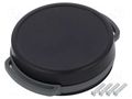 Enclosure: multipurpose; Z: 13mm; black; SUI-TEK; with holder TEKO SUI-TEK2A.29