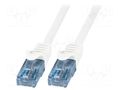 Patch cord; RJ45 plug,both sides; U/UTP; 6a; stranded; CCA; PVC LOGILINK CP3011U