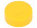 Button; 8.5mm; round; yellow SCHURTER 0862.8101