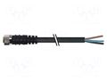 Cable: for sensors/automation; M8; PIN: 4; straight; 5m; plug; 60VDC MURRELEKTRONIK 7000-08061-6310500
