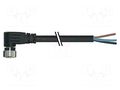 Cable: for sensors/automation; M8; PIN: 4; angled; 3m; plug; 30VAC MURR ELEKTRONIK 7000-08101-6110300