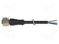 Cable: for sensors/automation; M12; PIN: 4; straight; 3m; plug; 4A MURRELEKTRONIK 7000-12221-6340300