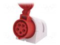 Connector: AC supply 3-phase; socket; female; 16A; 400VAC; IP44 PCE 115-6