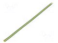 Heat shrink sleeve; glueless; 2: 1; 2.4mm; L: 1m; yellow-green CYG/KTG CB-HFT2.4/1M-YG