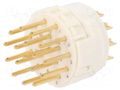 Connector: M23; contact insert; PIN: 17; male; soldering; 8A; 160V HARTING 09151172602