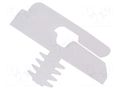 Cable holder with finned arbor; polyamide; natural; UL94V-2 ESSENTRA RI-MBHWSSE-1-01