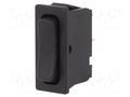 ROCKER; SPDT; Pos: 3; ON-OFF-ON; 6A/250VAC; black; IP40; none; 1838 Marquardt 1838.1502