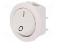 ROCKER; SPST; Pos: 2; ON-OFF; 12A/250VAC; white; IP40; none; 1881 Marquardt 1881.1105