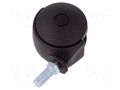 Furniture wheel; Ø: 50mm; H: 53mm; torsional,with lever; 40kg COLSON JPN-050-M10X15