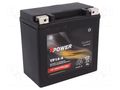 Re-battery: acid-lead; 12V; 12Ah; AGM; maintenance-free,left + BPOWER ACCU-YP14-4/BP