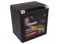 Re-battery: acid-lead; 12V; 30Ah; AGM; maintenance-free,right + BPOWER ACCU-YP30-3/BP