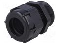 Cable gland; with long thread; PG29; IP68; polyamide; black BM GROUP BM4029LN