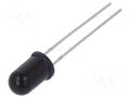 Photodiode; 5mm; THT; 880nm; 700÷1100nm; 20°; 1.3V; convex; black ONSEMI QSD2030F