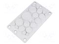 Multigate grommet; elastomer thermoplastic TPE; light grey HT HI TECH POLYMERS HTX-23-TPE