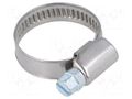 Worm gear clamp; W: 9mm; Clamping: 16÷27mm; chrome steel AISI 430 MPC INDUSTRIES MPC-D4016027