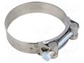 T-bolt clamp; W: 24mm; Clamping: 86÷91mm; chrome steel AISI 430; S MPC INDUSTRIES MPC-S4086