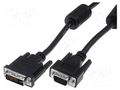 Cable; D-Sub 15pin HD plug,DVI-I (24+5) plug; 2m; black DIGITUS AK-320300-020-S