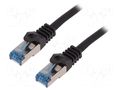 Patch cord; RJ45 plug,both sides; S/FTP; 6a; stranded; Cu; LSZH LOGILINK CQ4063S