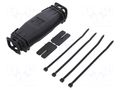 Gel cable joint; BREAK 50; polypropylene PP; IP68; black; Y: 165mm MOREK MBG0050A24