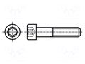 Screw; M12x200; 1.75; Head: cheese head; hex key; HEX 10mm; steel BOSSARD B12X200/BN8