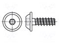 Screw; for plastic; with flange; 4x16; Head: button; Torx®; TX20 BOSSARD B4X16/BN20095