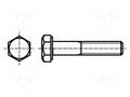 Screw; M5x50; 0.8; Head: hexagonal; steel; zinc; DIN 931; ISO 4014 BOSSARD B5X50/BN57