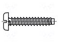 Screw; for plastic; 4.2x6.5; Head: cheese head; slotted; 1.2mm BOSSARD B4.2X6.5/BN992