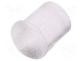 Fiber for LED; Ø3.3mm; L: 3.2mm; round; Front: convex; straight FIX&FASTEN FIX-LEM-144