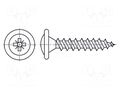 Screw; for wood,for chipboard; 3.5x30; Head: button; Pozidriv; PZ2 BOSSARD B3.5X30/BN8702