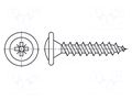 Screw; for wood,for chipboard; 3.5x20; Head: button; Pozidriv; PZ2 BOSSARD B3.5X20/BN8702