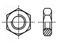 Nut; hexagonal; M8; 1.25; steel; Plating: zinc; 13mm; BN 124 BOSSARD B8/BN124