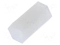 Screwed spacer sleeve; hexagonal; polyamide; M3; 11mm FIX&FASTEN HP-11