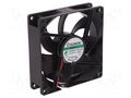Fan: DC; axial; 24VDC; 92x92x25mm; 87.04m3/h; 34dBA; Vapo; 3000rpm SUNON MF92252V1-A99-A