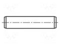 Cylindrical stud; steel; BN 1208; Ø: 2mm; L: 4mm BOSSARD B2X4/BN1208