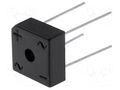 Bridge rectifier: single-phase; Urmax: 400V; If: 6A; Ifsm: 150A YANGJIE TECHNOLOGY KBPC604-YAN