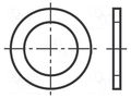 Washer; round; M12; D=15.5mm; fiber; DIN 7603A; BN 449 BOSSARD B12/BN449