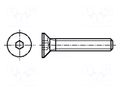Screw; M6x10; 1; Head: countersunk; hex key; HEX 4mm; steel; zinc BOSSARD B6X10/BN1422