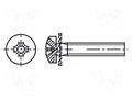 Screw; M3x6; 0.5; Head: cheese head; Phillips; PH1; steel; zinc BOSSARD B3X6/BN40100