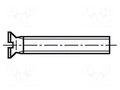 Screw; M5x12; 0.8; Head: countersunk; slotted; 1mm; steel; zinc BOSSARD B5X12/BN373