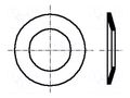 Washer; conical; M5; D=11mm; h=1.55mm; A2 stainless steel; BN 2312 BOSSARD B5/BN2312
