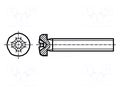 Screw; M3x6; 0.5; Head: cheese head; Phillips; PH2; steel; zinc BOSSARD B3X6/BN381