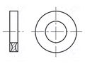 Washer; round; M6; D=12.7mm; h=3.5mm; polyamide; BN 1078 BOSSARD B6/BN1078