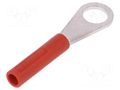 Connector: ring; plug; banana 4mm socket,ring 8,4mm; 60VDC; 32A SCHÜTZINGER LB4RKSSN84-RT