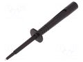 Measuring tip; 16A; 1kVDC; black; Socket size: 4mm; 5mΩ; L: 133mm SCHÜTZINGER SPS6890NI-SW