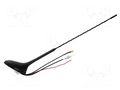 Antenna; car top; 0.41m; AM,FM,GPS; Citroën,Opel,Peugeot; black PER.PIC. A00024