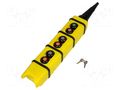 Control cassette; KS; No.of butt: 6; round,convex; IP65; -20÷70°C PROMET KS3-1-2